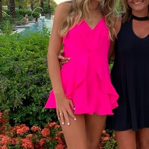 hot pink do+be romper